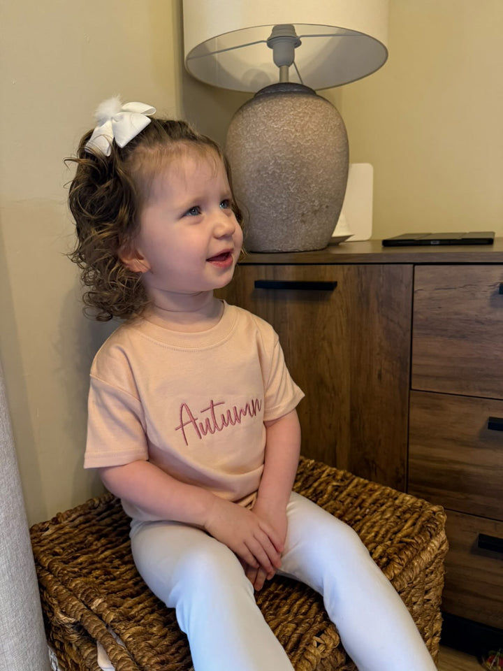 Mabel & Fox - Personalised Name T-Shirt - Pink - Mabel & Fox