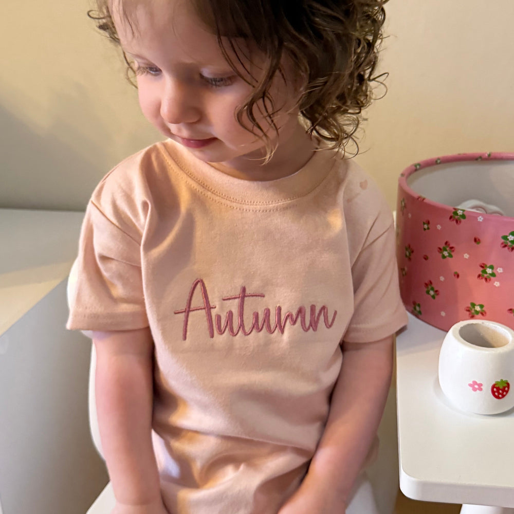 Mabel & Fox - Personalised Name T-Shirt - Pink - Mabel & Fox