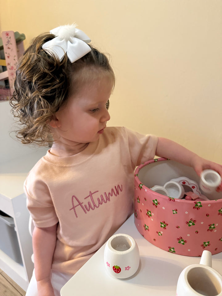 Mabel & Fox - Personalised Name T-Shirt - Pink - Mabel & Fox