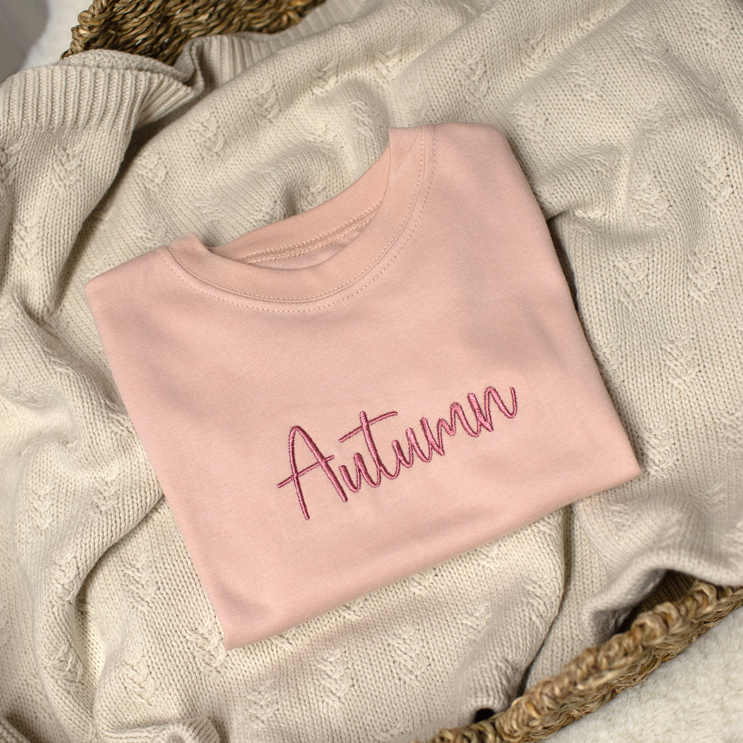 Mabel & Fox - Personalised Name T-Shirt - Pink - Mabel & Fox