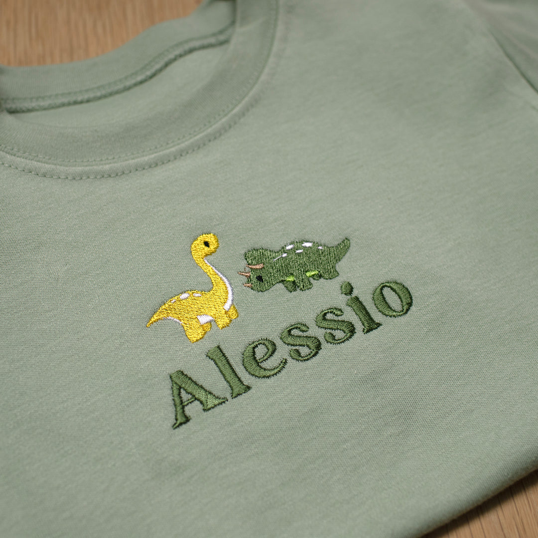 Mabel & Fox - Personalised T-Shirt - Dinosaur - Mabel & Fox