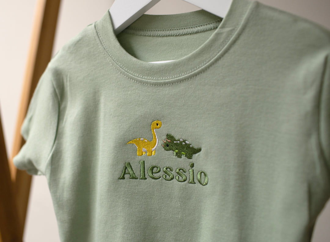 Mabel & Fox - Personalised T-Shirt - Dinosaur - Mabel & Fox