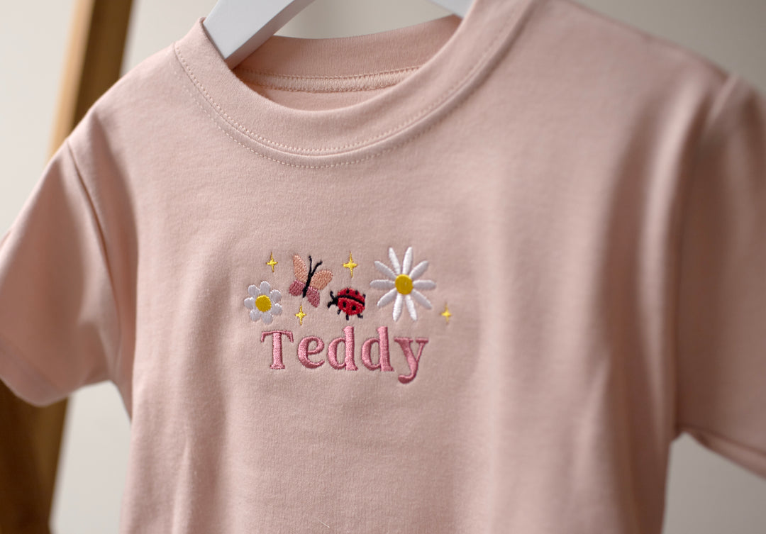Mabel & Fox - Personalised T-Shirt - Flowers - Mabel & Fox