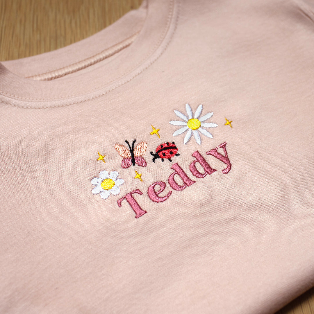 Mabel & Fox - Personalised T-Shirt - Flowers - Mabel & Fox