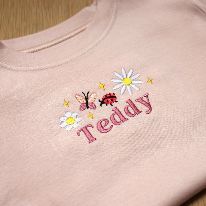 Mabel & Fox - Personalised T-Shirt - Flowers - Mabel & Fox