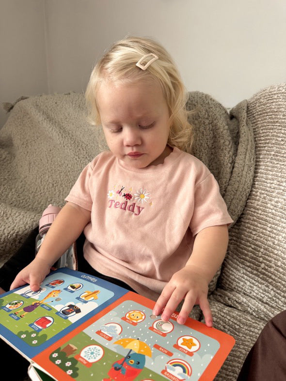 Mabel & Fox - Personalised T-Shirt - Flowers - Mabel & Fox
