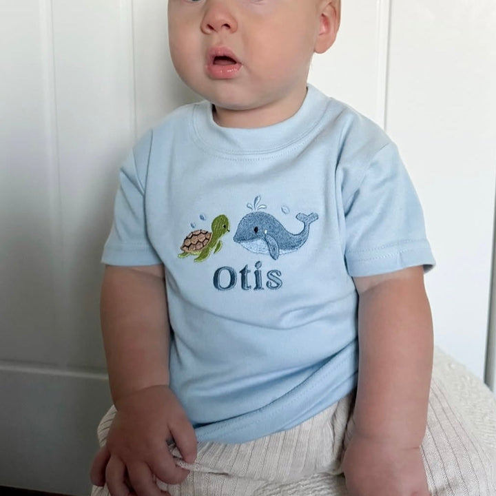 Mabel & Fox - Personalised T-Shirt - Ocean - Mabel & Fox