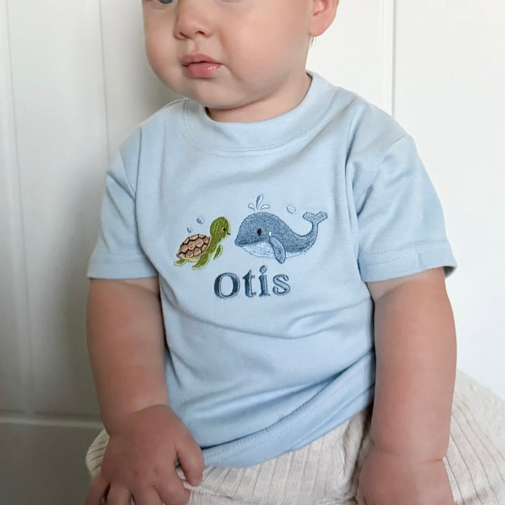 Mabel & Fox - Personalised T-Shirt - Ocean - Mabel & Fox