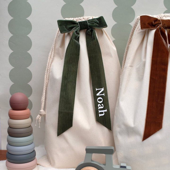 Mabel & Fox - Personalised Velvet Bow - Mabel & Fox