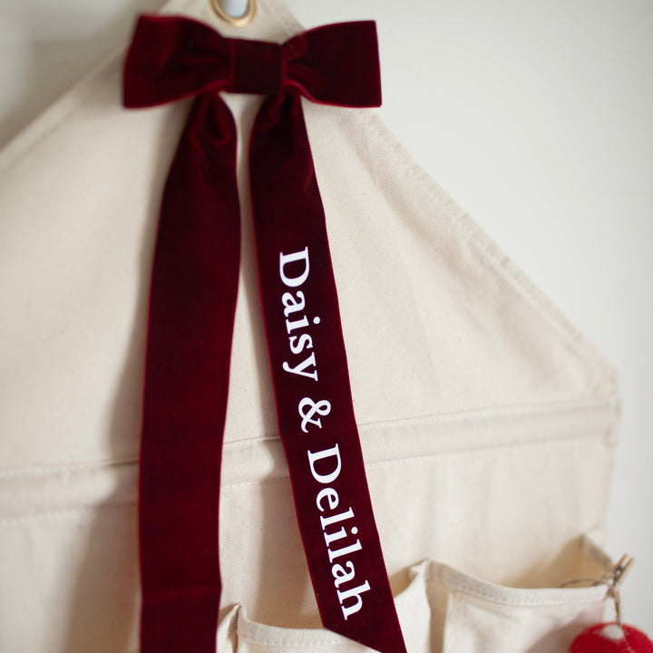 Mabel & Fox - Personalised Velvet Bow - Mabel & Fox