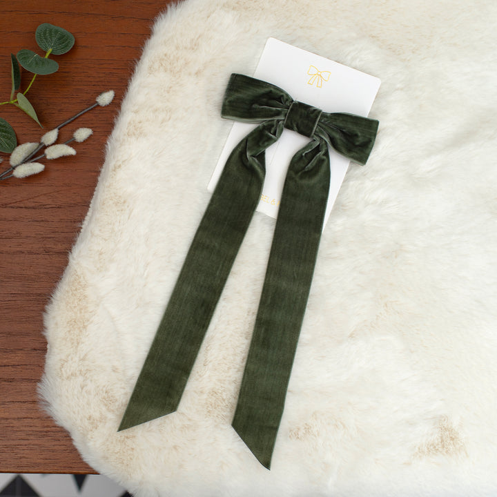 Mabel & Fox - Personalised Velvet Bow - Mabel & Fox