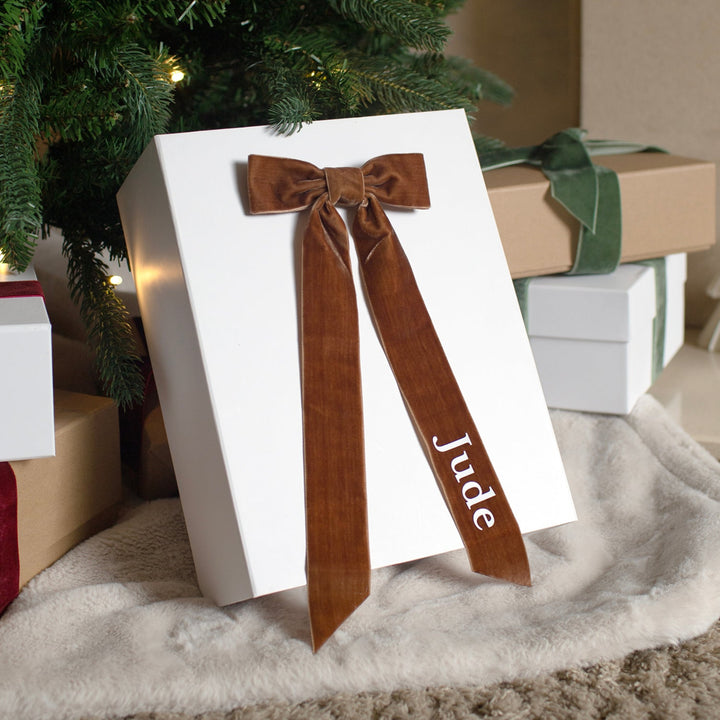 Mabel & Fox - Personalised Velvet Bow - Mabel & Fox