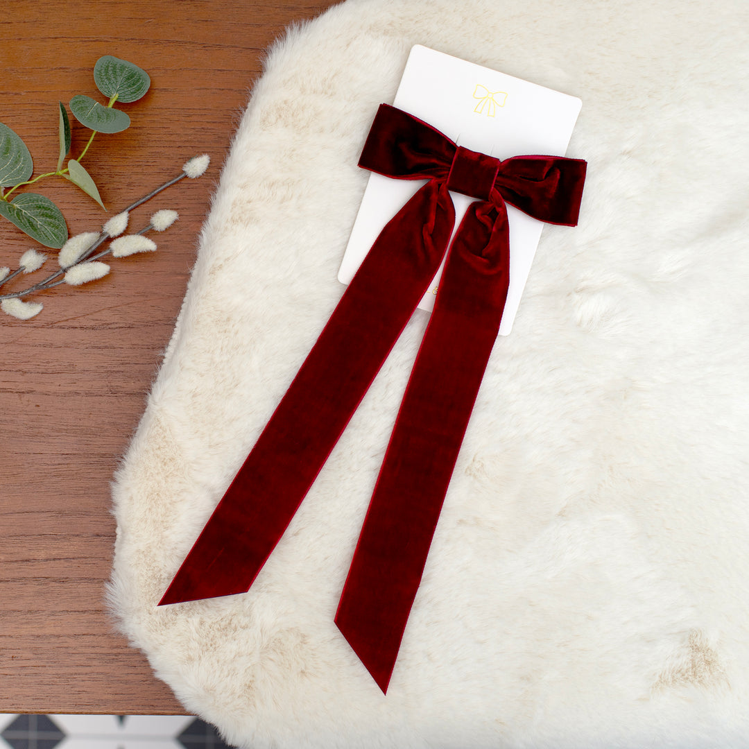 Mabel & Fox - Personalised Velvet Bow - Mabel & Fox