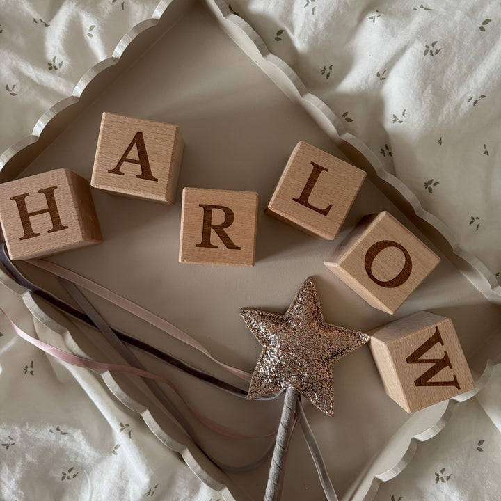 Mabel & Fox - Personalised Wooden Blocks - Mabel & Fox