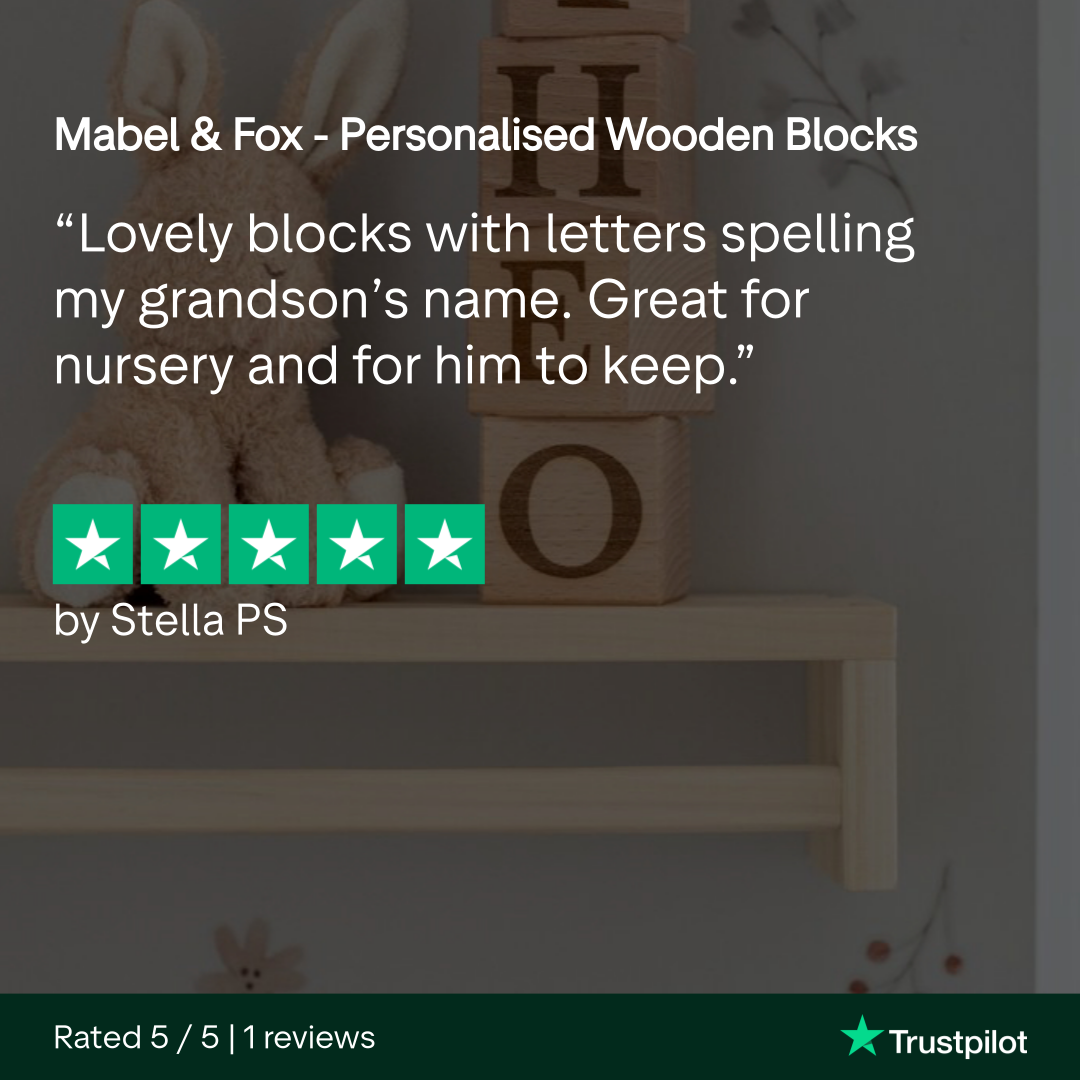Mabel & Fox - Personalised Wooden Blocks - Mabel & Fox