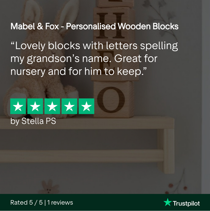 Mabel & Fox - Personalised Wooden Blocks - Mabel & Fox
