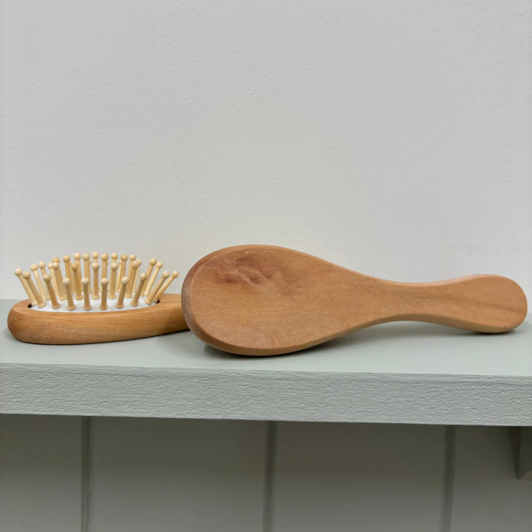 Mabel & Fox - Personalised Wooden Brush Set - Bow Cute - Mabel & Fox