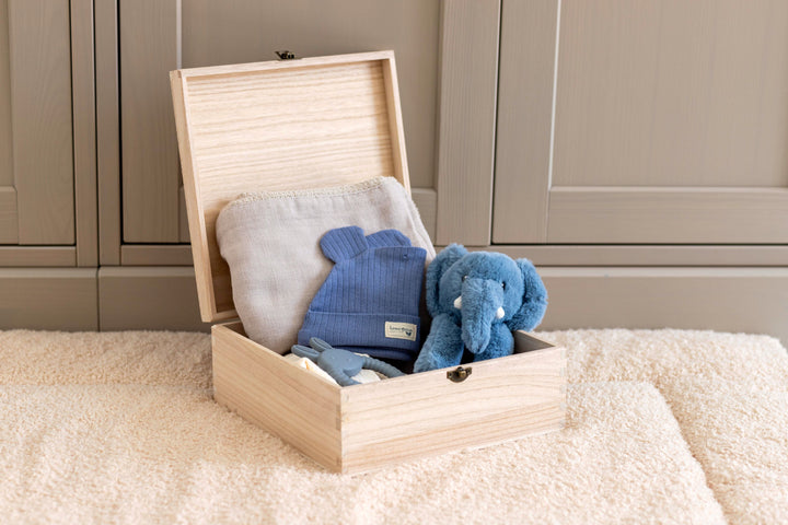 Mabel & Fox - Personalised Wooden Memory Box - Botanical - Mabel & Fox