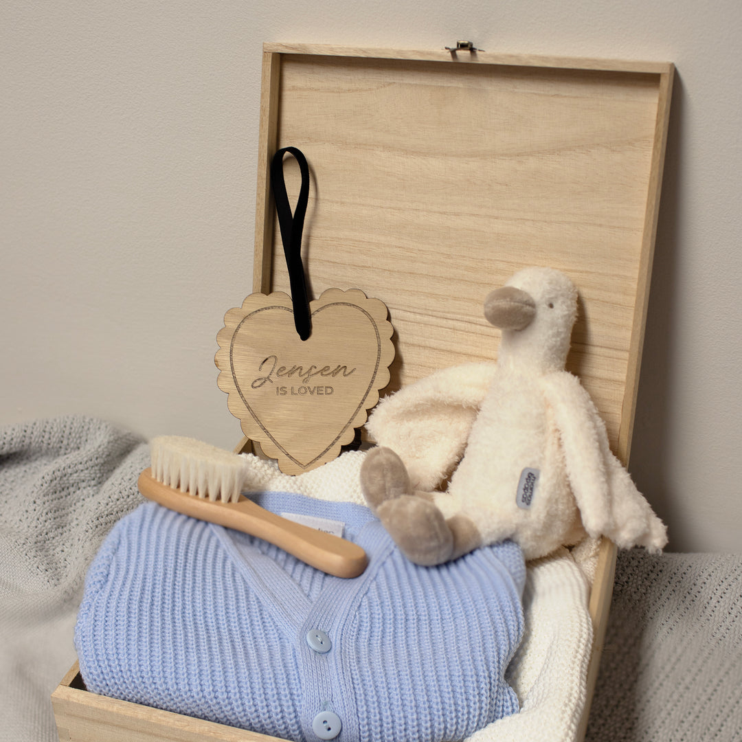 Mabel & Fox - Personalised Wooden Tag - Loved - Mabel & Fox