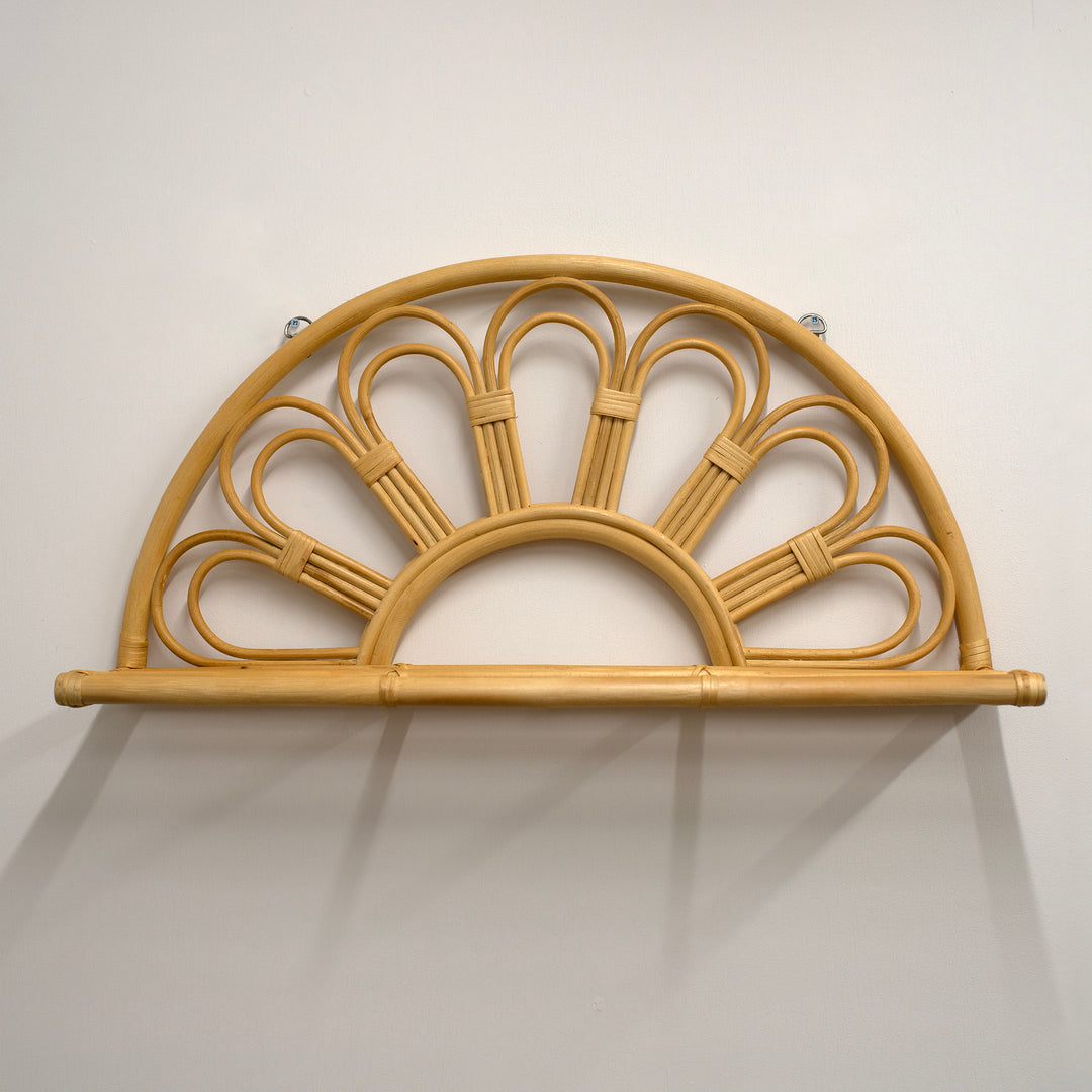 Mabel & Fox - Rattan Wall Shelf - Mabel & Fox