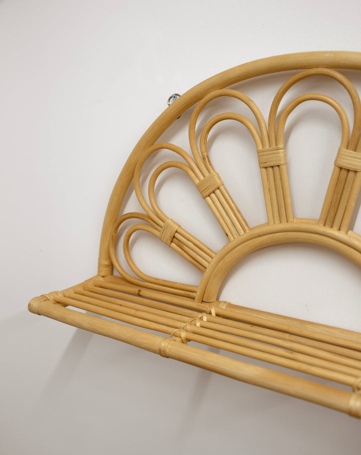 Mabel & Fox - Rattan Wall Shelf - Mabel & Fox