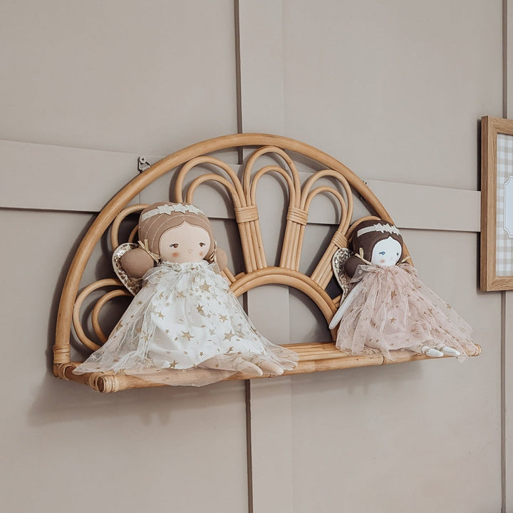 Mabel & Fox - Rattan Wall Shelf - Mabel & Fox