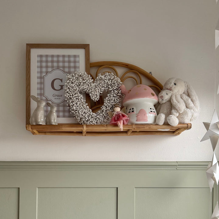 Mabel & Fox - Rattan Wall Shelf - Mabel & Fox