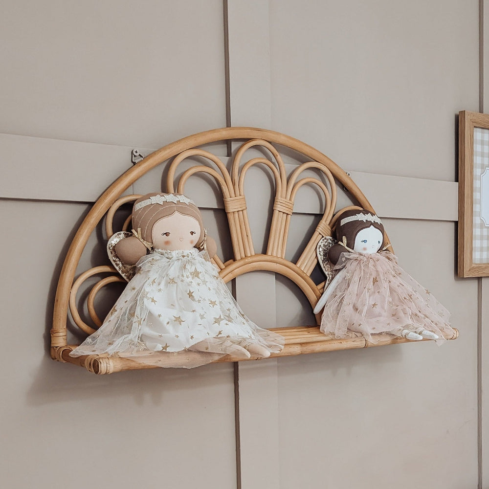 Mabel & Fox - Rattan Wall Shelf - Mabel & Fox