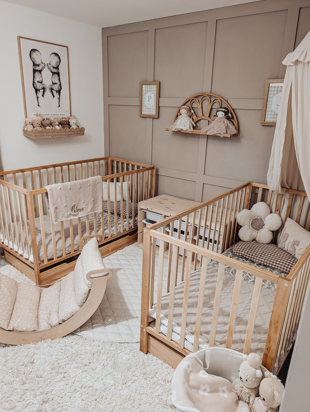 Mabel & Fox - Rattan Wall Shelf - Mabel & Fox