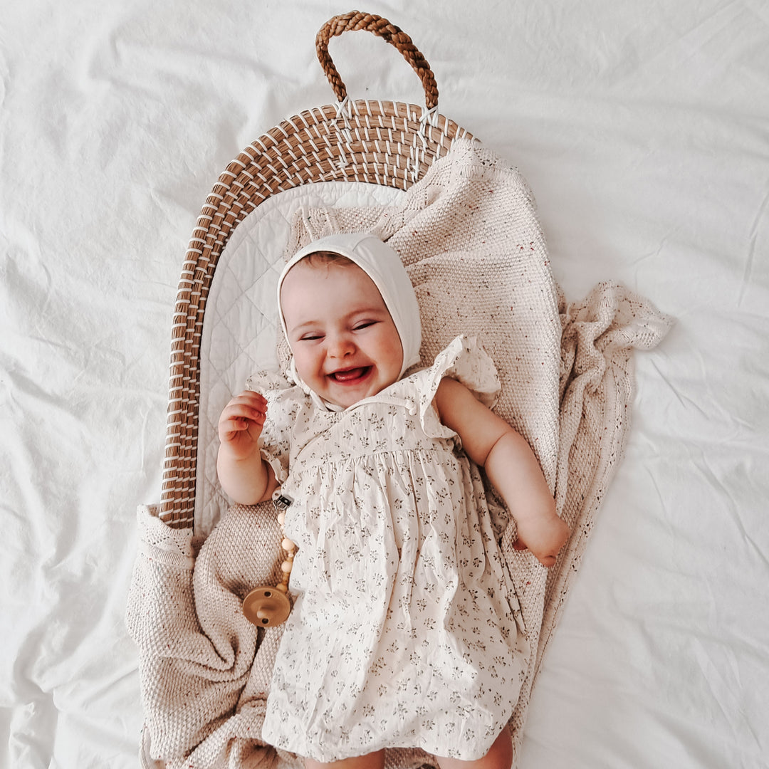 Mabel & Fox - Seagrass Baby Changing Basket - Mabel & Fox