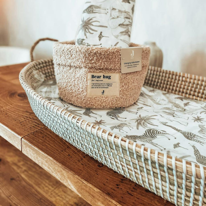 Mabel & Fox - Seagrass Baby Changing Basket - Mabel & Fox