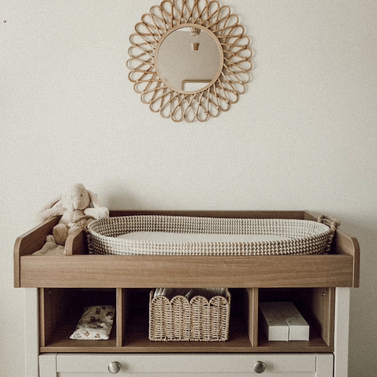 Mabel & Fox - Seagrass Baby Changing Basket - Mabel & Fox