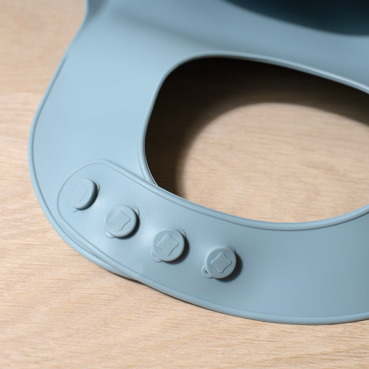 Mabel & Fox - Silicone Bib - Blue - Mabel & Fox