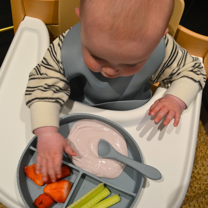 Mabel & Fox - Silicone Bib - Blue - Mabel & Fox