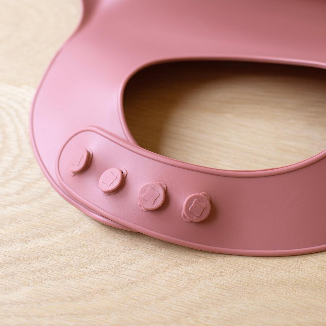 Mabel & Fox - Silicone Bib - Pink - Mabel & Fox