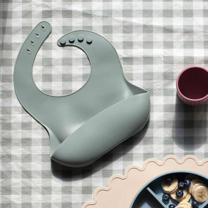 Mabel & Fox - Silicone Bib - Sage - Mabel & Fox