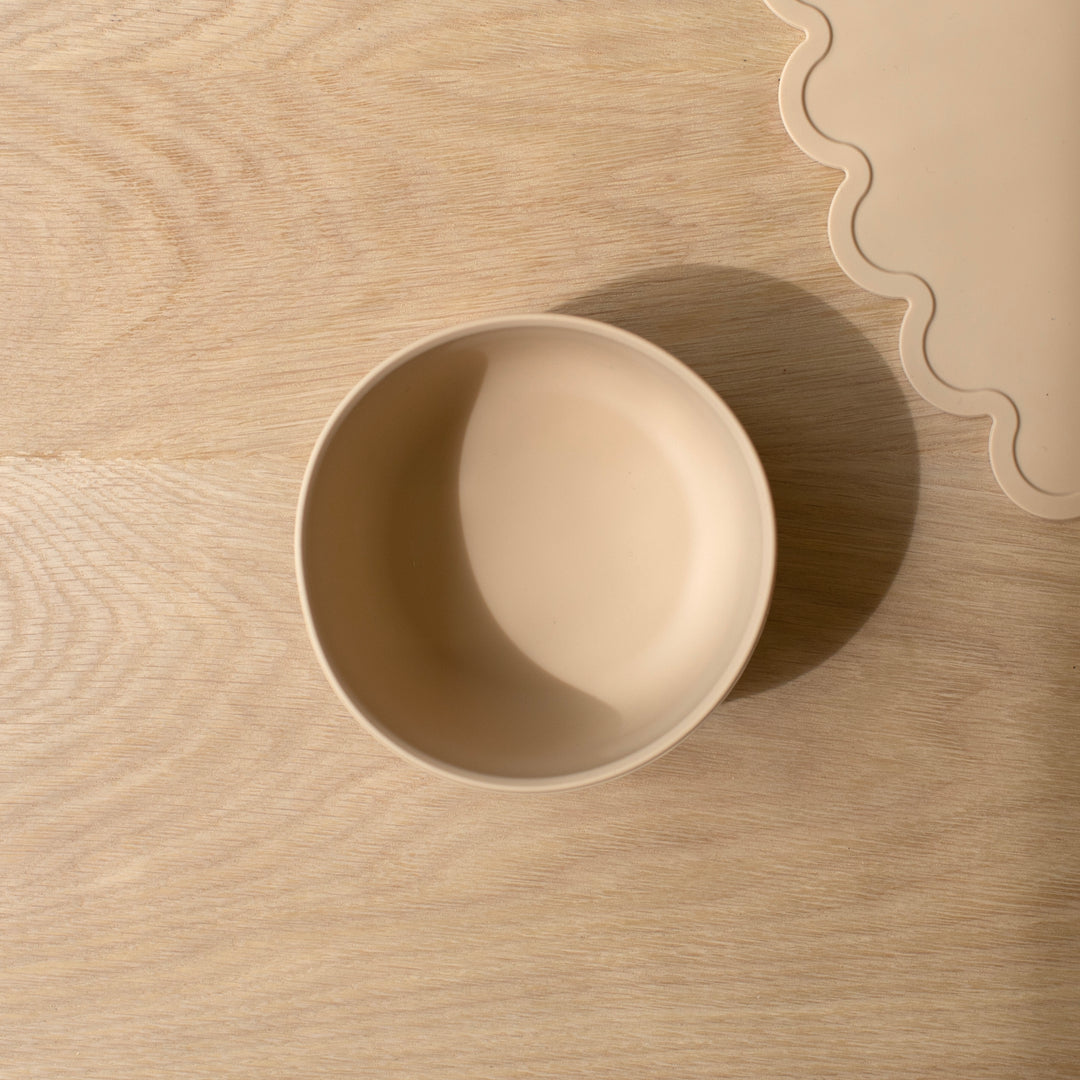 Mabel & Fox - Silicone Bowl - Beige - Mabel & Fox