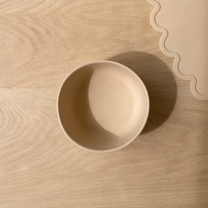Mabel & Fox - Silicone Bowl - Beige - Mabel & Fox