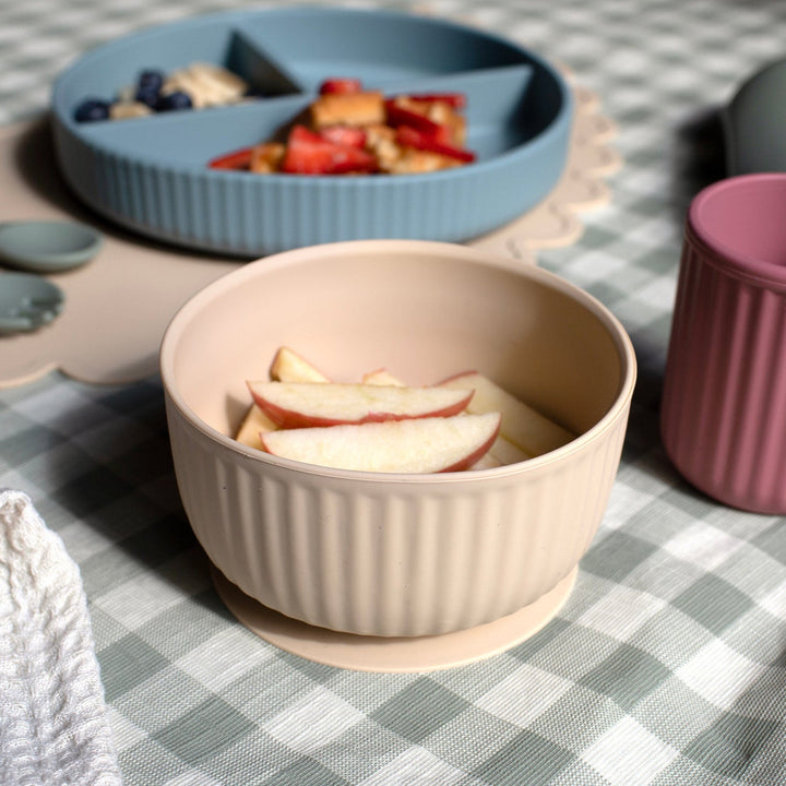 Mabel & Fox - Silicone Bowl - Beige - Mabel & Fox