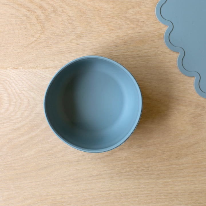 Mabel & Fox - Silicone Bowl - Blue - Mabel & Fox