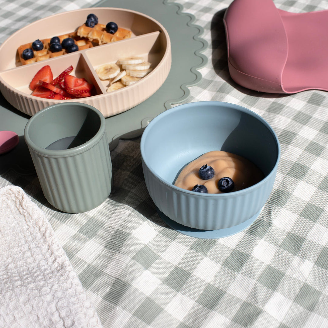 Mabel & Fox - Silicone Bowl - Blue - Mabel & Fox