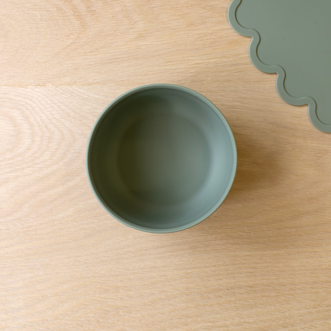 Mabel & Fox - Silicone Bowl - Sage - Mabel & Fox