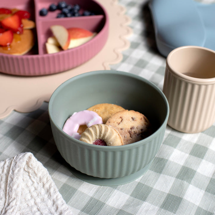Mabel & Fox - Silicone Bowl - Sage - Mabel & Fox