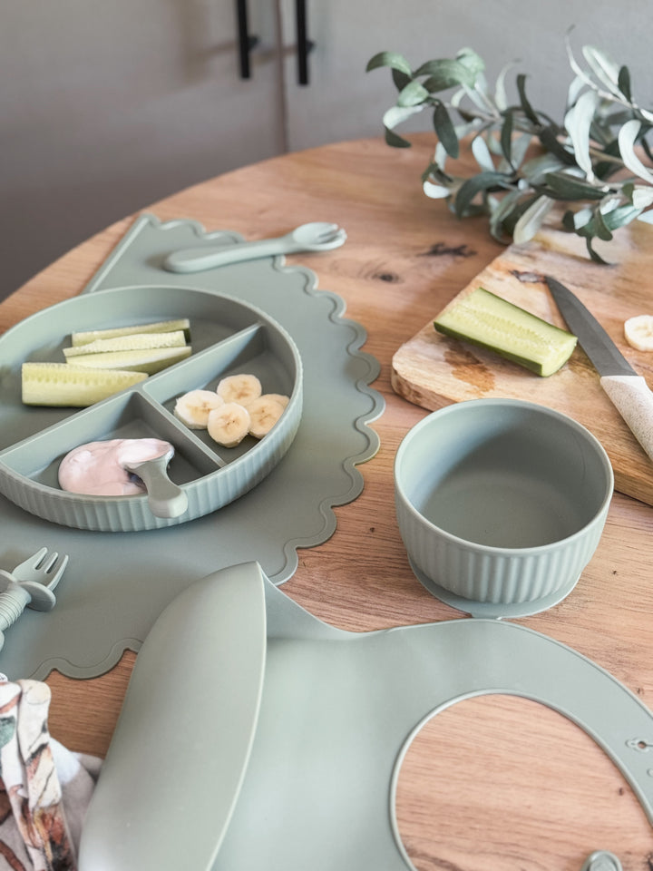 Mabel & Fox - Silicone Bowl - Sage - Mabel & Fox