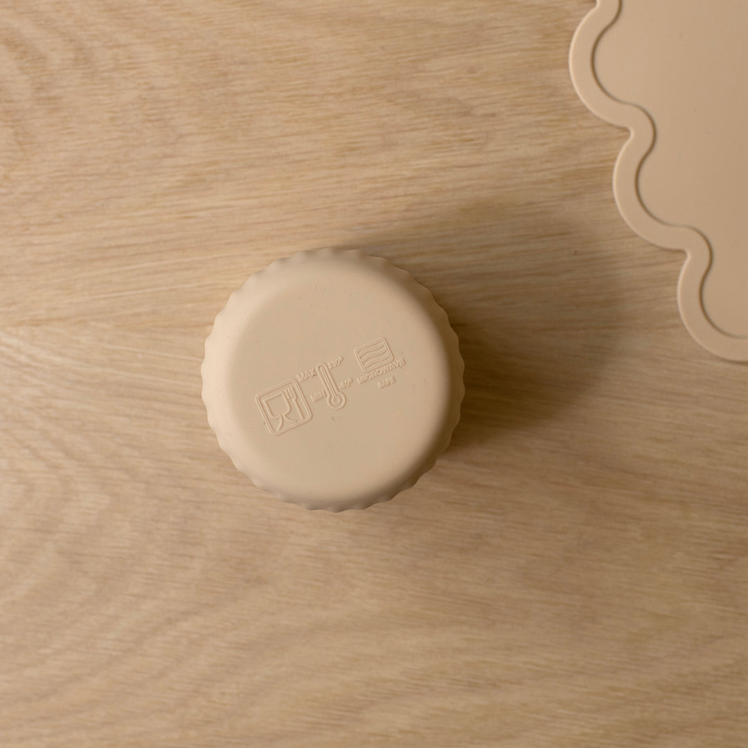 Mabel & Fox - Silicone Cup - Beige - Mabel & Fox