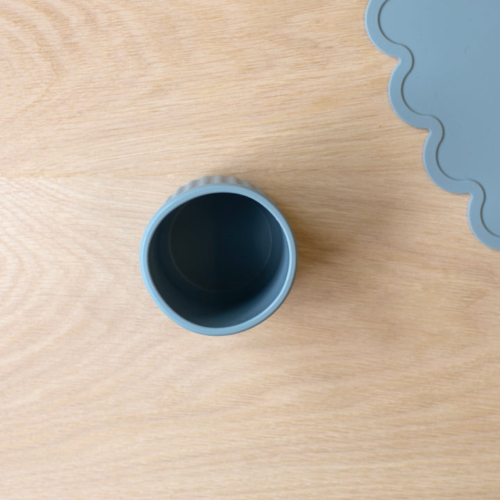 Mabel & Fox - Silicone Cup - Blue - Mabel & Fox