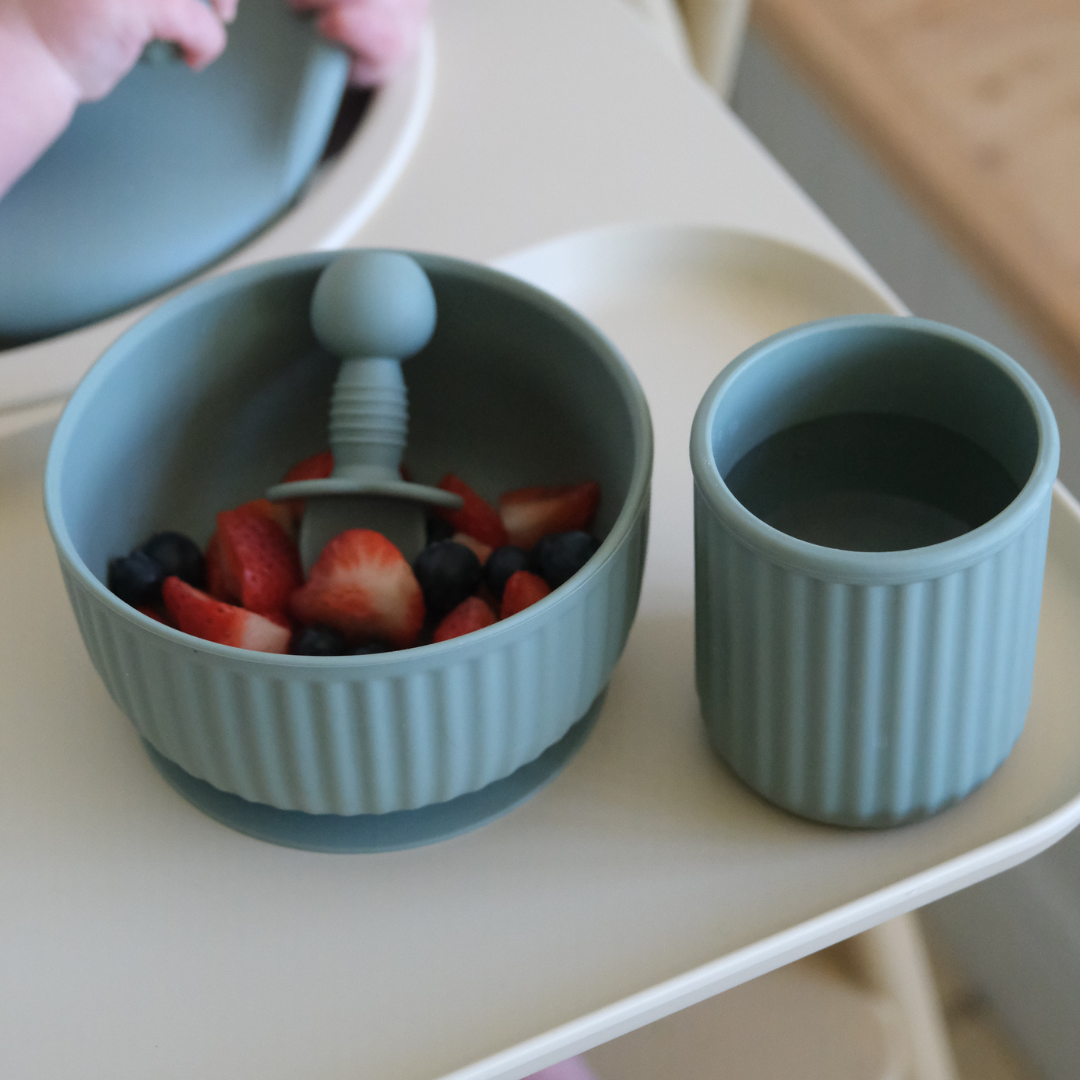 Mabel & Fox - Silicone Cup - Blue - Mabel & Fox