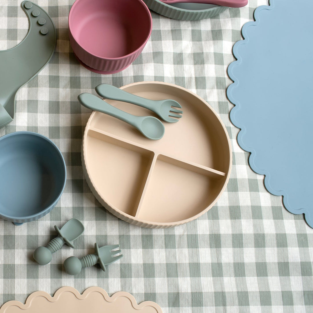 Mabel & Fox - Silicone Plate - Beige - Mabel & Fox