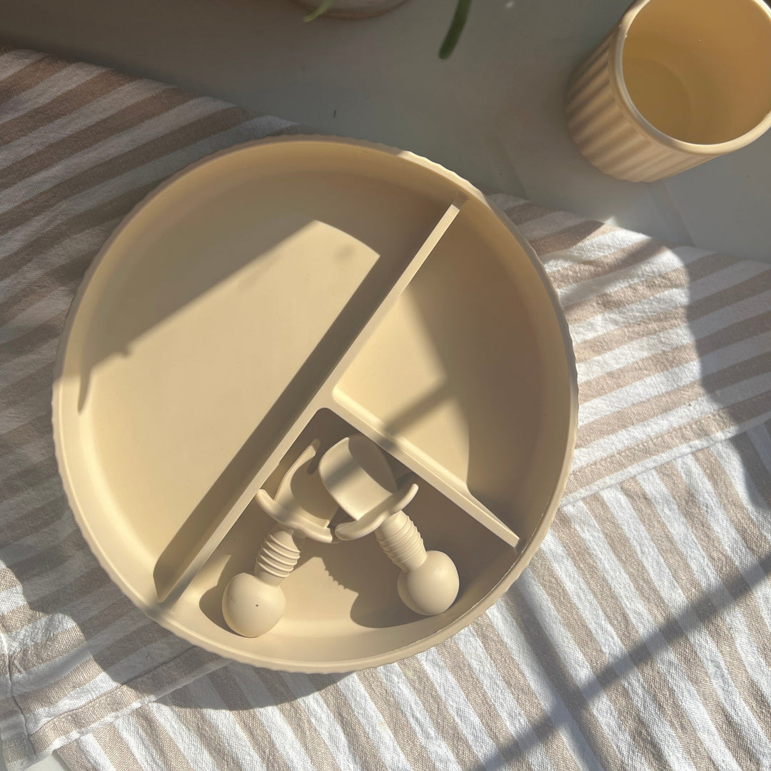 Mabel & Fox - Silicone Plate - Beige - Mabel & Fox