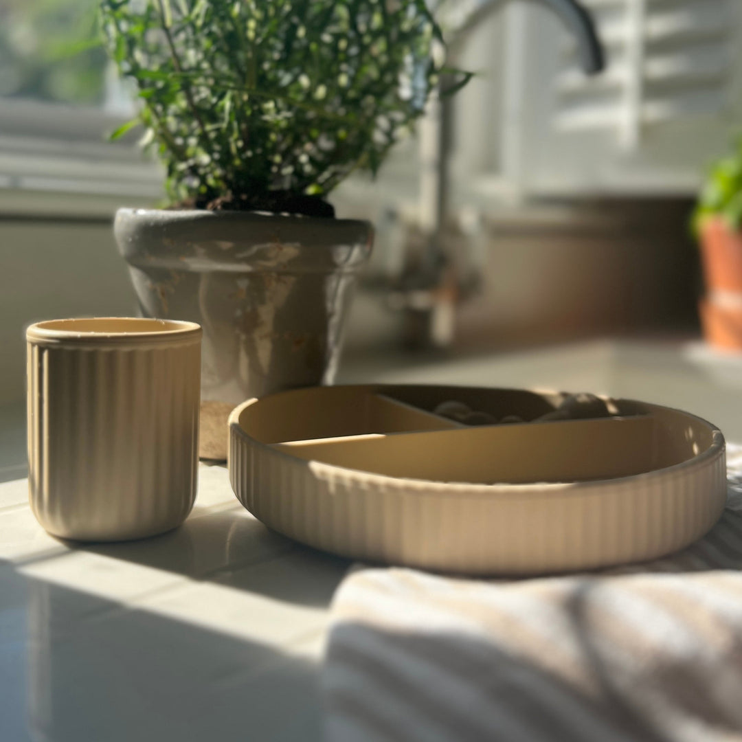 Mabel & Fox - Silicone Plate - Beige - Mabel & Fox
